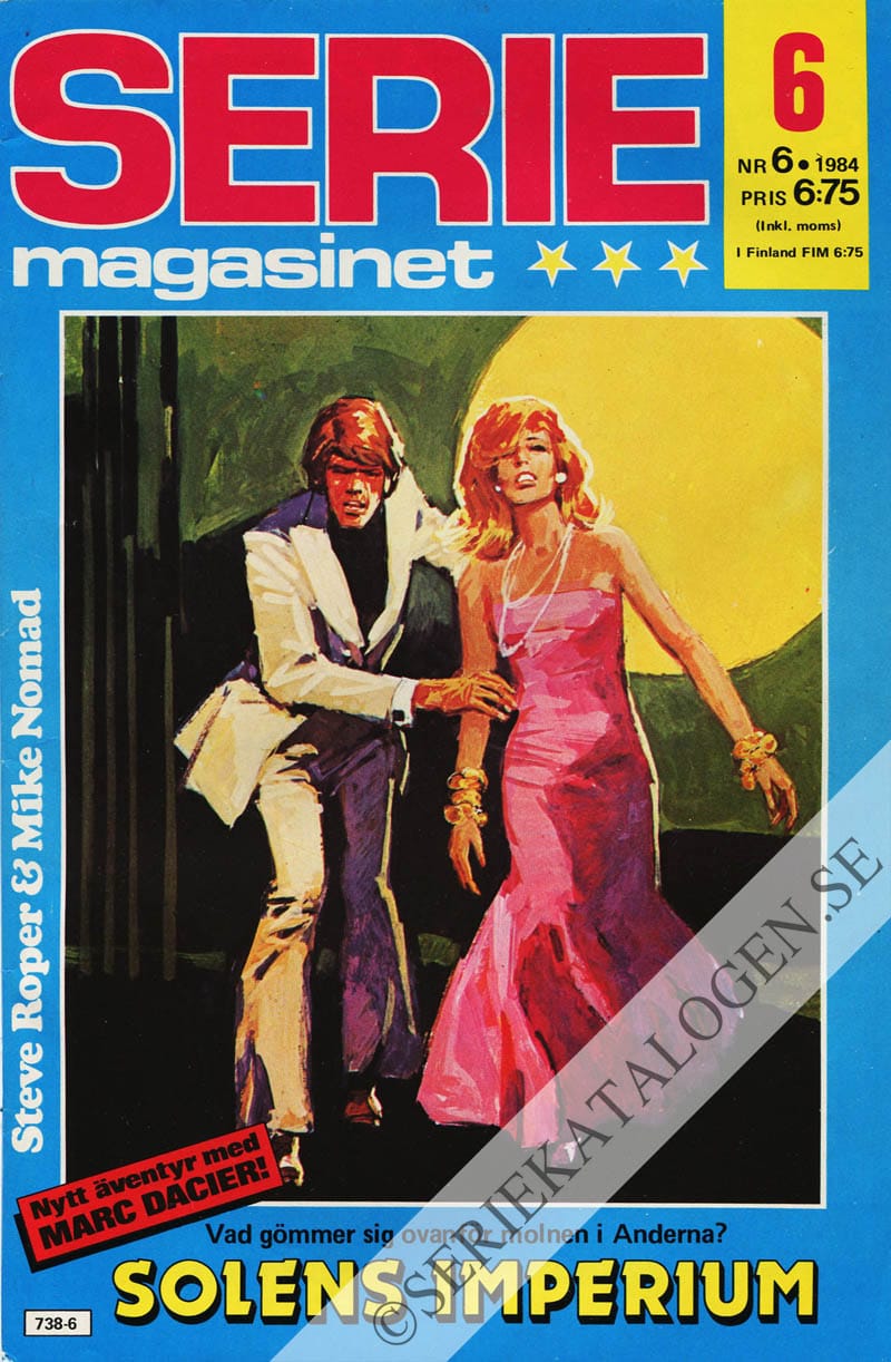Framsida på Seriemagasinet #6 (1984)
