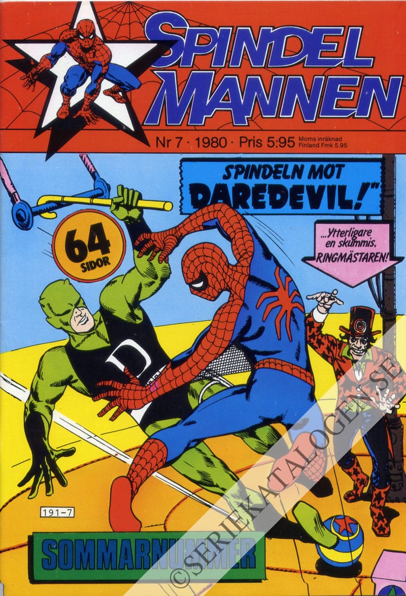Framsida på Spindelmannen #7 (1980)