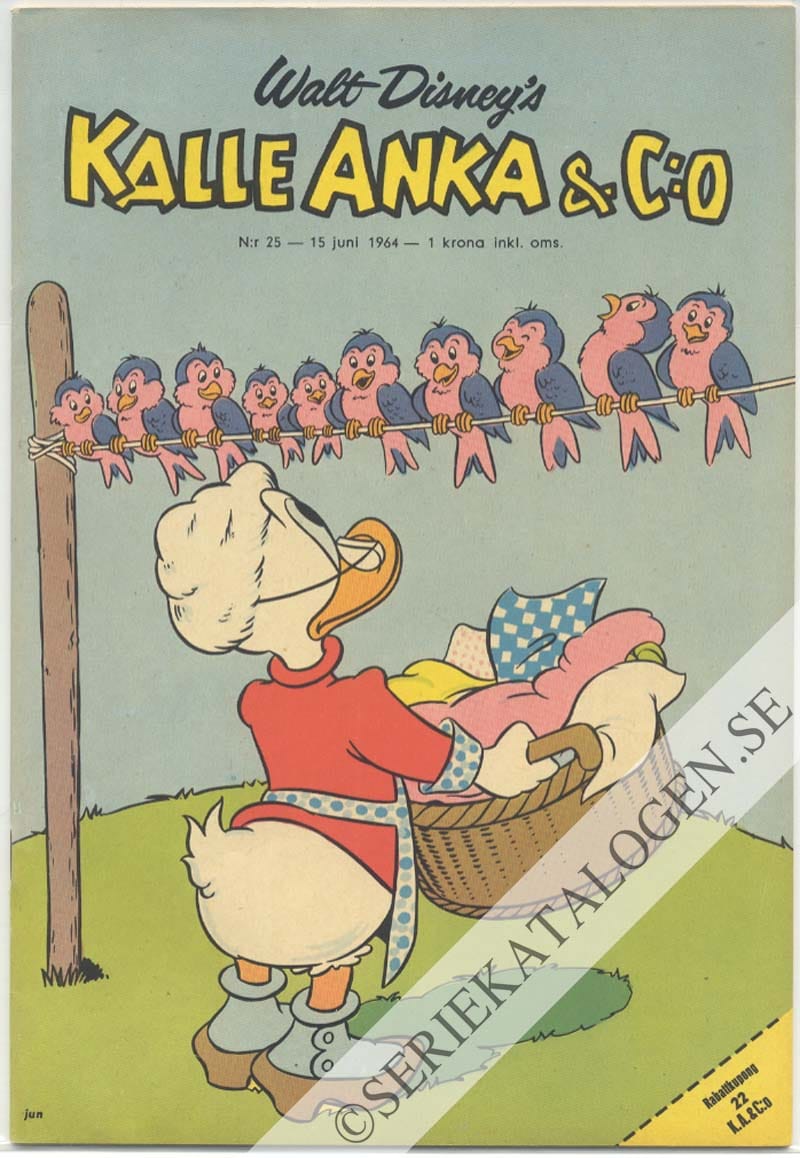 Framsida på Kalle Anka & C:o #25 (1964)
