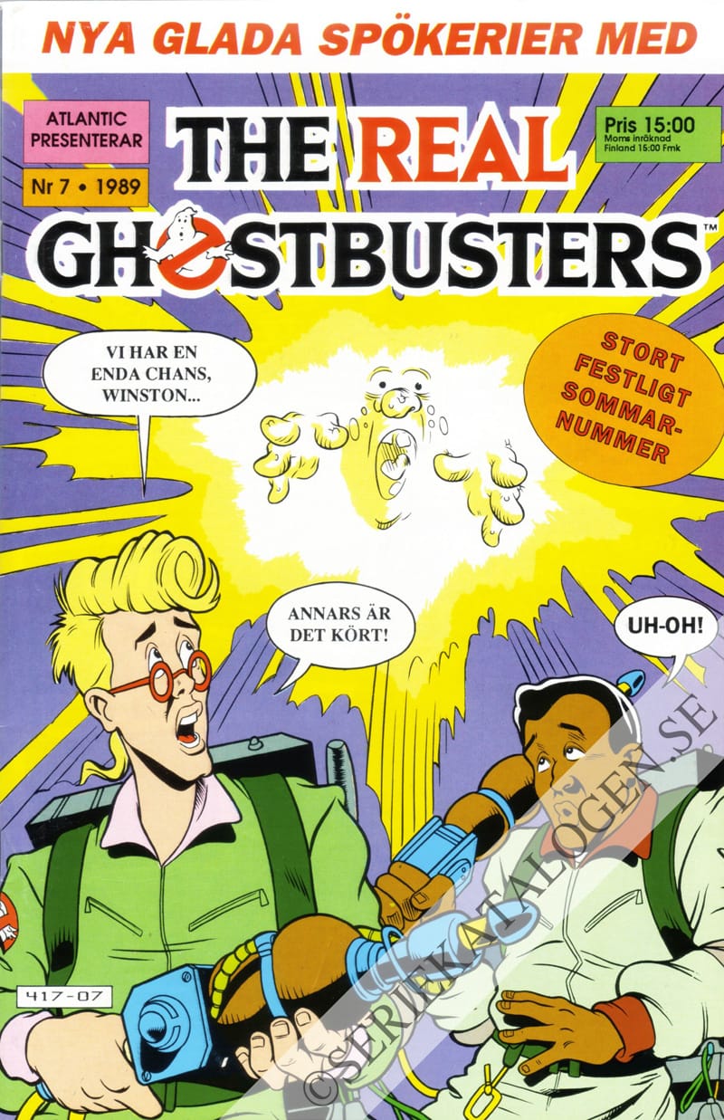 Framsida på The real Ghostbusters #7 (1989)