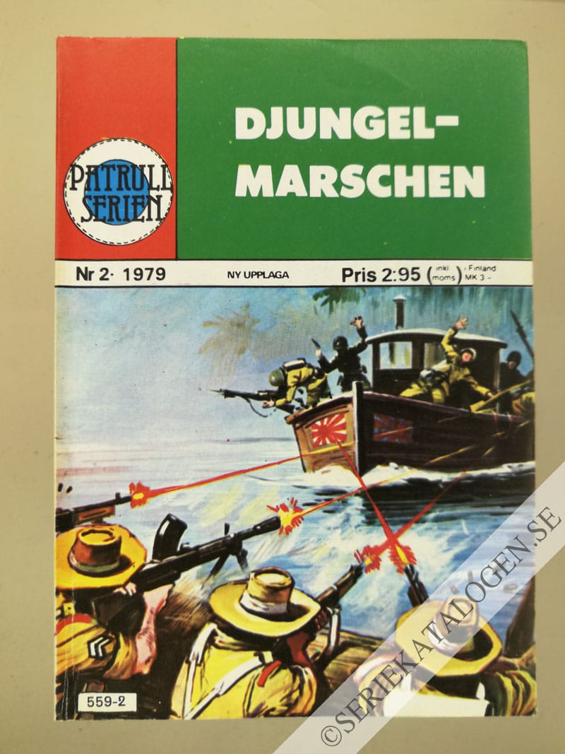Framsida på Patrullserien Djungelmarschen (1979)