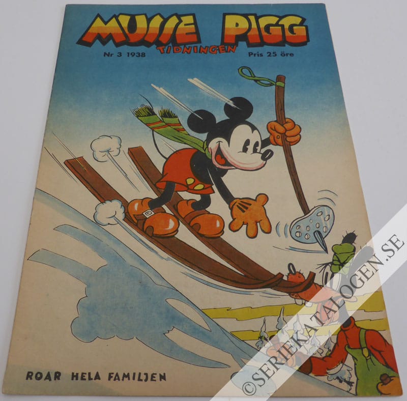 Framsida på Musse Pigg-tidningen #3 (1938)