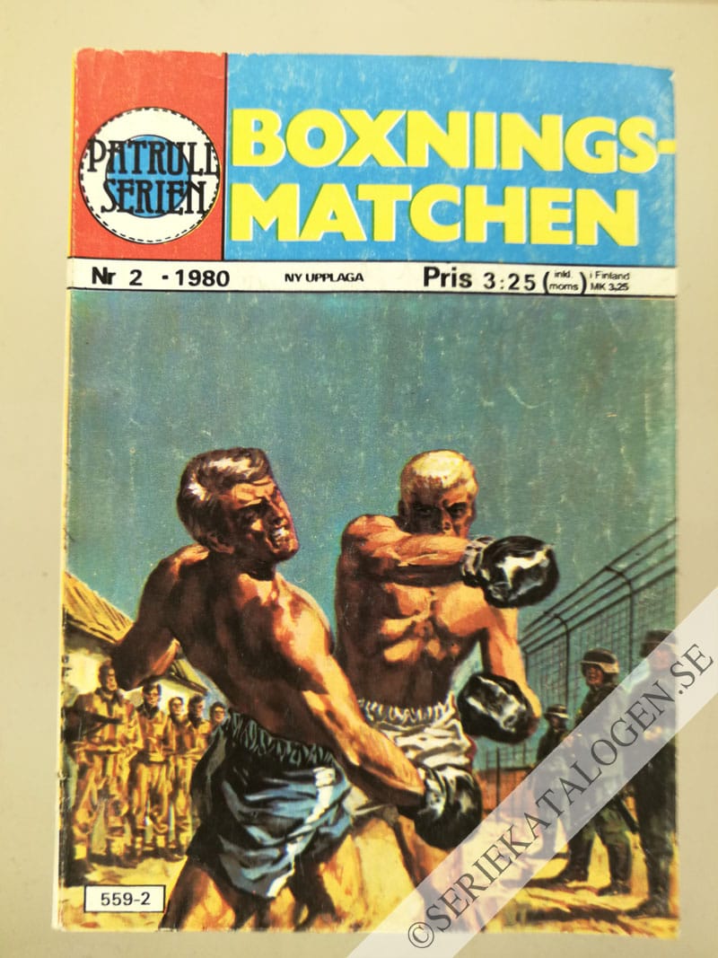 Framsida på Patrullserien Boxningsmatchen (1980)