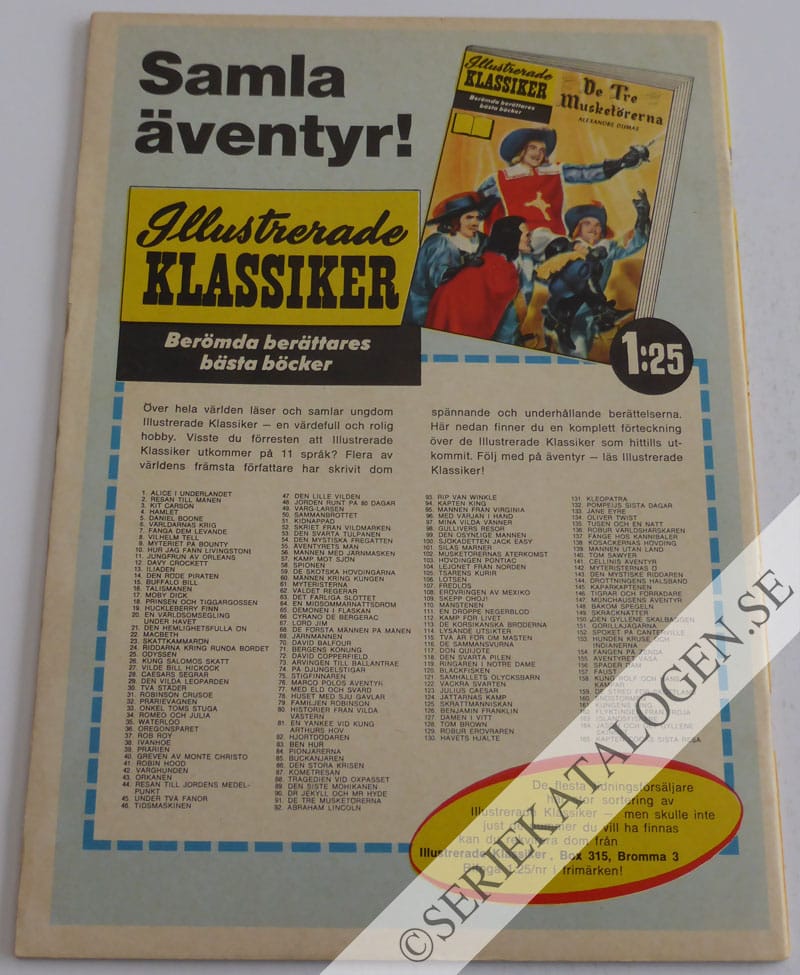 Baksida på Stråtrövare (1964)