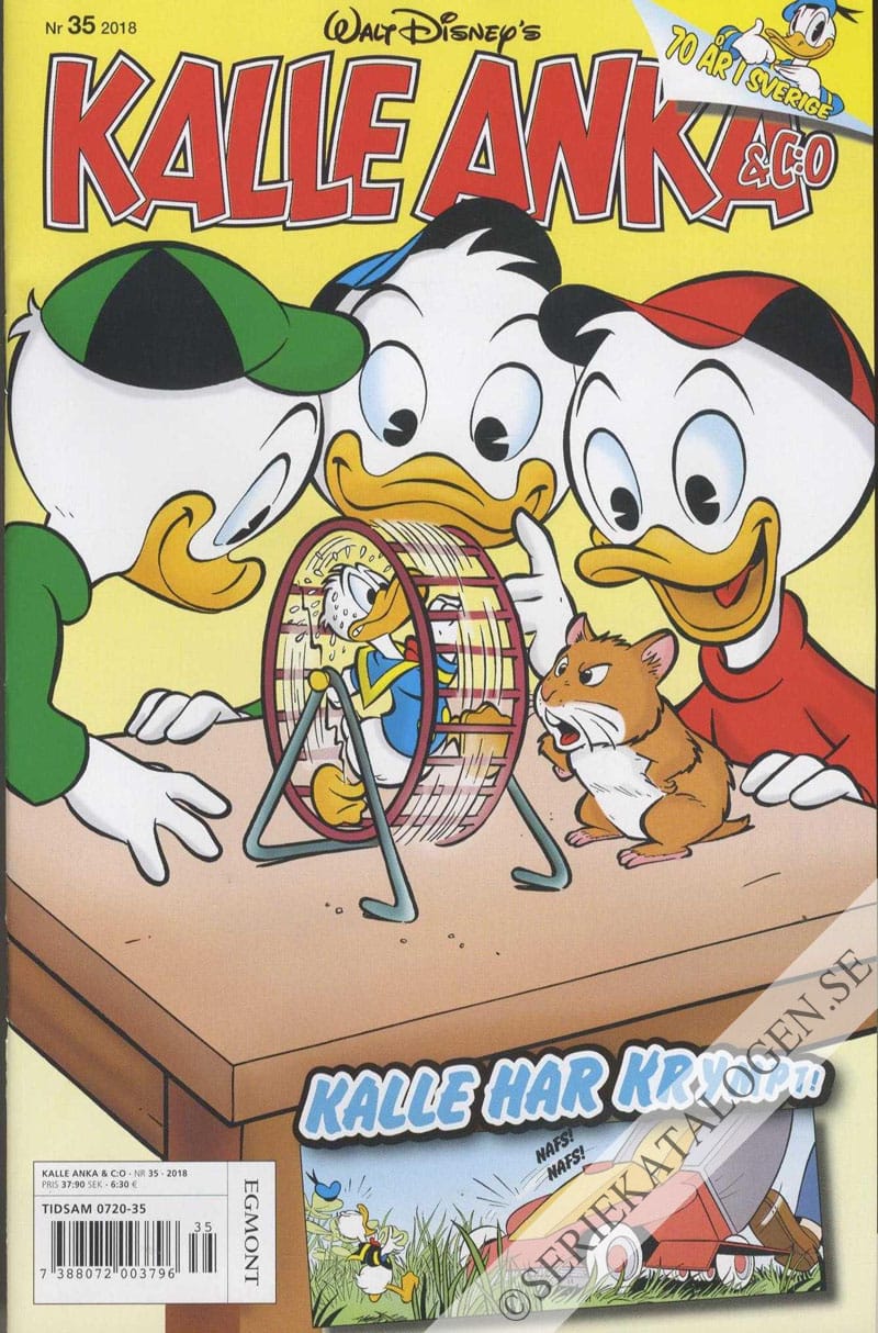 Framsida på Kalle Anka & C:o #35 (2018)