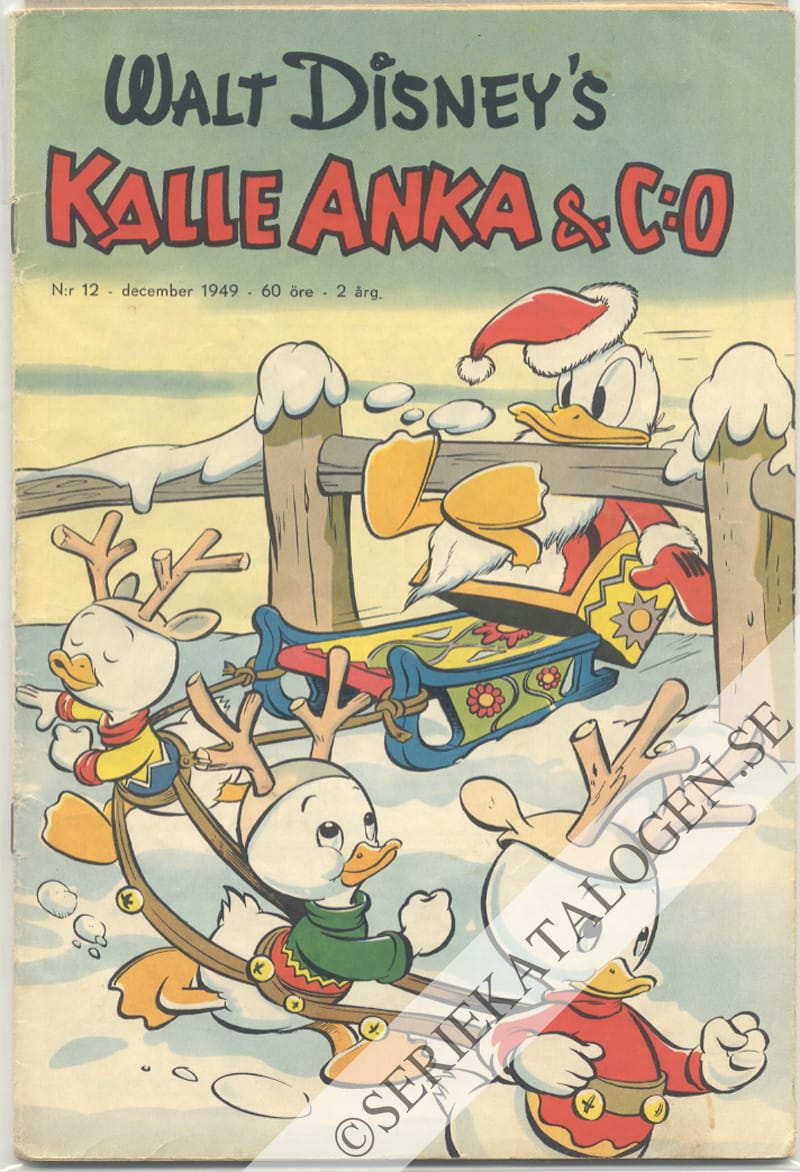 Framsida på Kalle Anka & C:o #12 (1949)