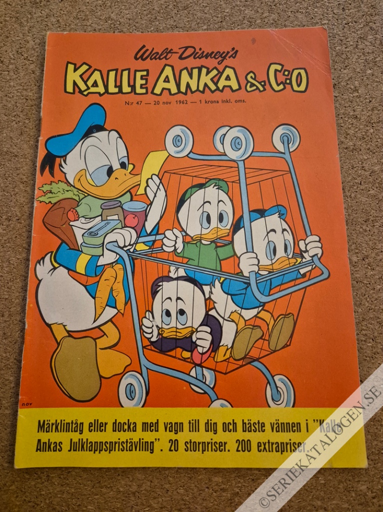 Framsida på Kalle Anka & C:o #47 (1962)