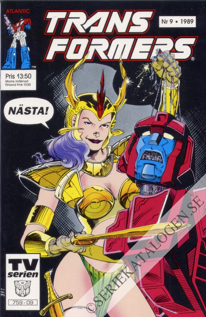 Framsida på Transformers #9 (1989)