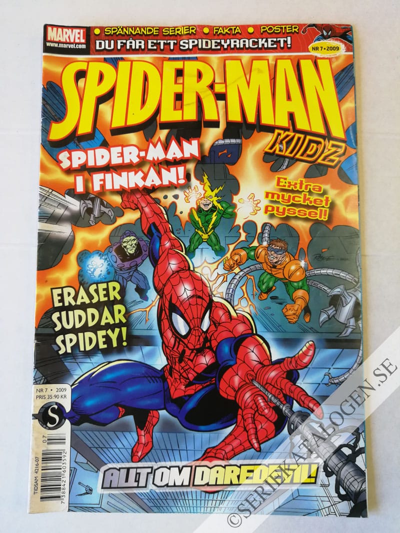Framsida på Spider-Man Kidz #7 (2009)