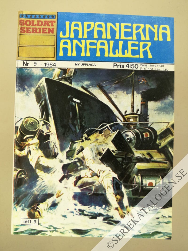 Framsida på Soldatserien #9 - Japanerna anfaller (1984)