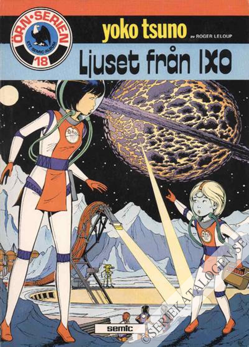 Framsida på Örnserien Yoko Tsuno - Ljuset från Ixo (1984)