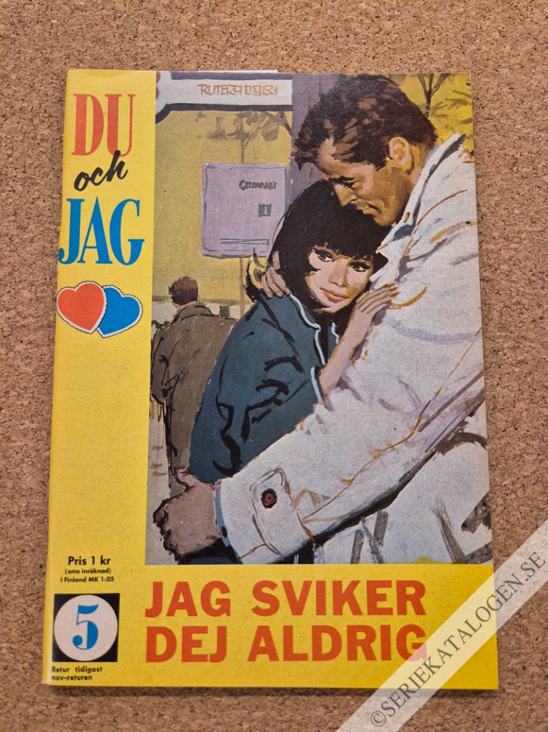 Framsida på Du och jag Jag sviker dig aldrig (1965)