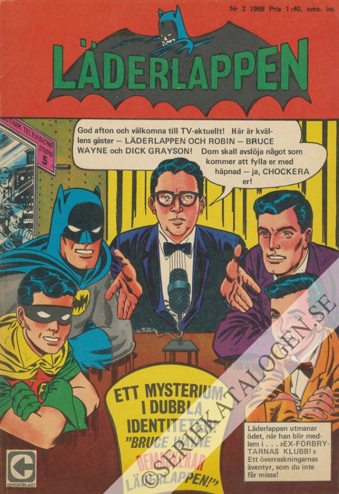 Framsida på Läderlappen och Robin #2 (1968)