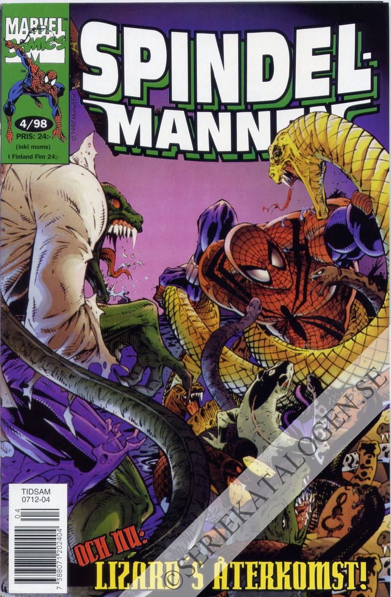 Framsida på Spindelmannen #4 (1998)