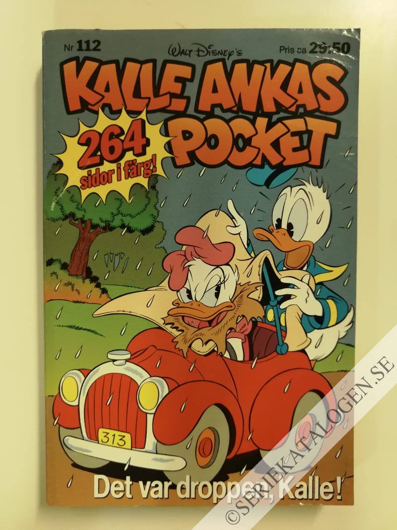 Framsida på Kalle Ankas pocket #112 - Det var droppen, Kalle! (1989)