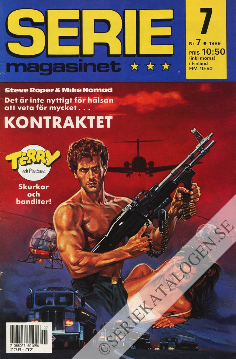 Framsida på Seriemagasinet #7 (1989)