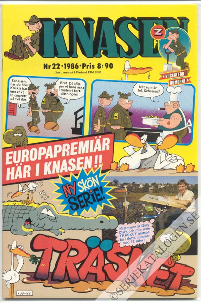 Framsida på Knasen #22 (1986)