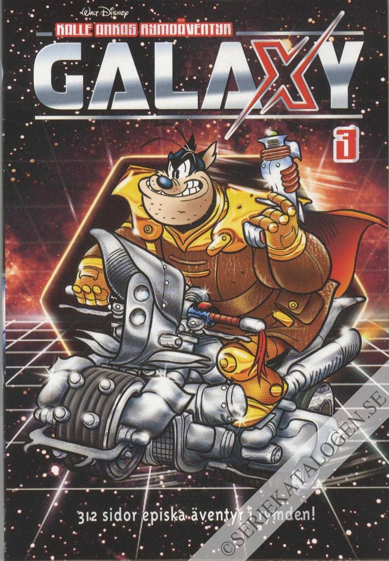 Framsida på Ankeborgs samlarpocket Kalle Ankas rymdäventyr - Galaxy 3 (2019)