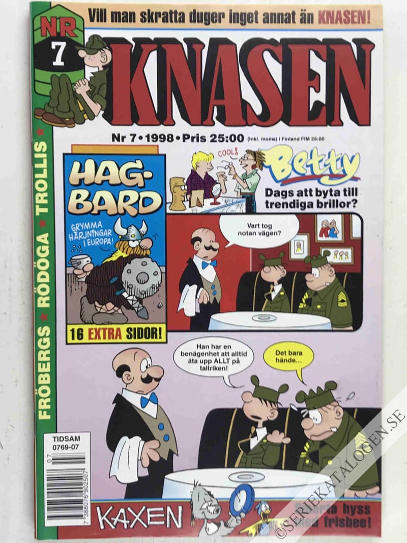 Framsida på Knasen #7 (1998)