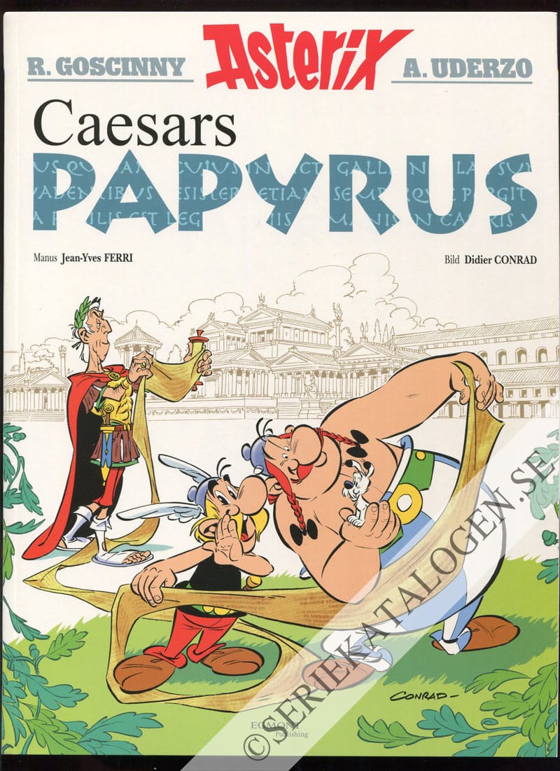 Framsida på Asterix Caesars papyrus (2015)