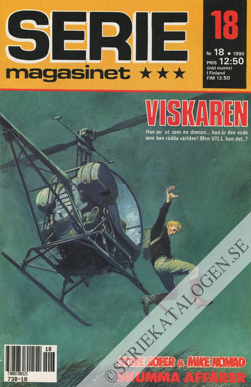 Framsida på Seriemagasinet #18 (1990)