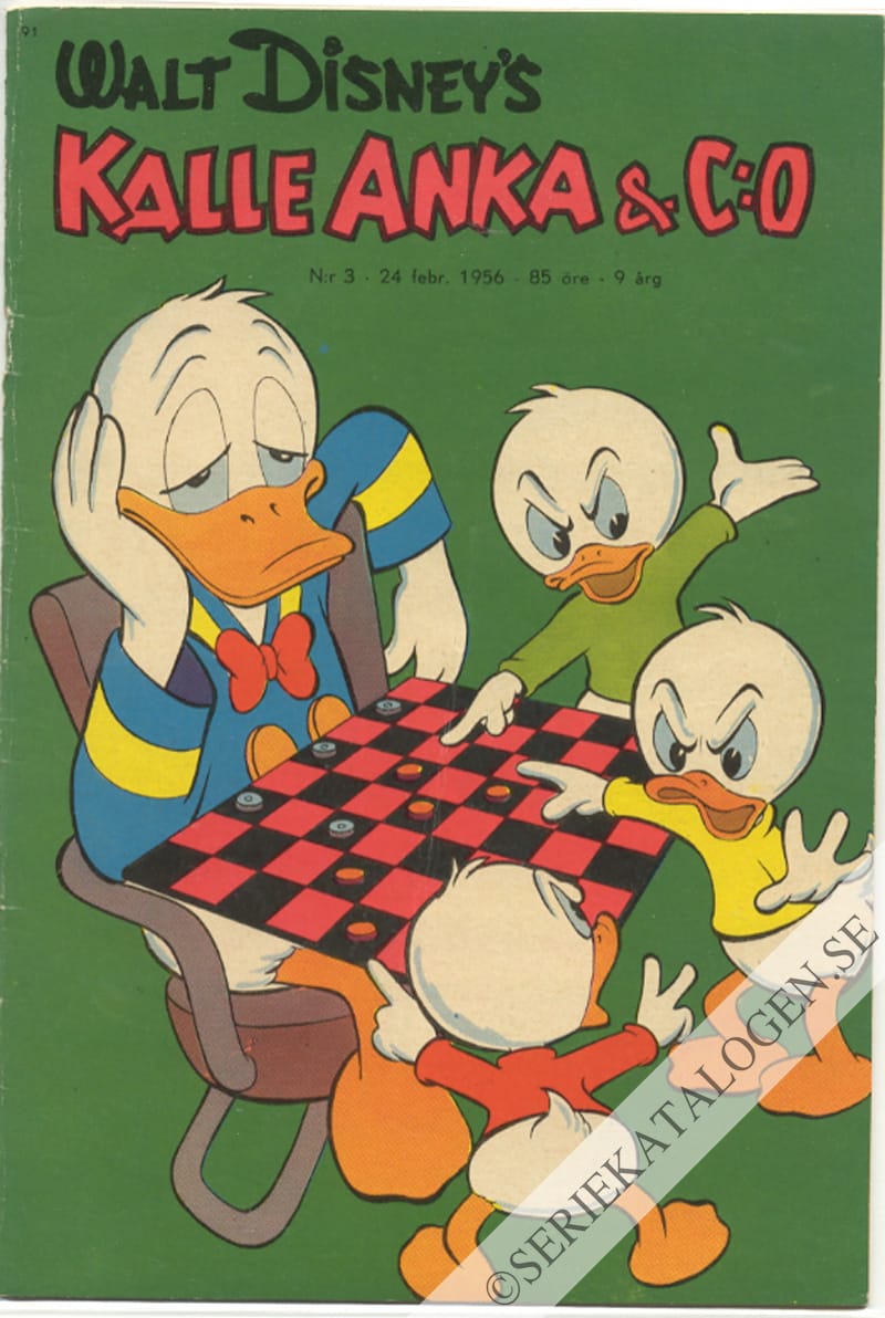 Framsida på Kalle Anka & C:o #3 (1956)