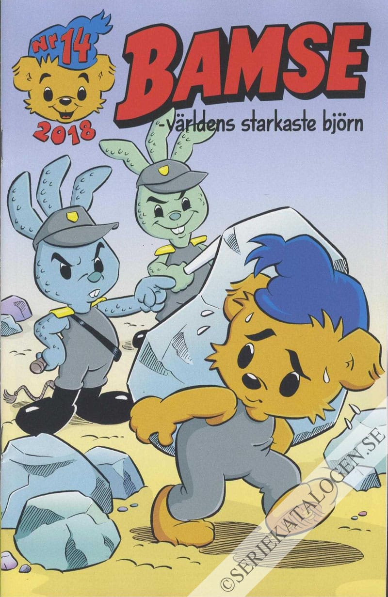 Framsida på Bamse #14 (2018)