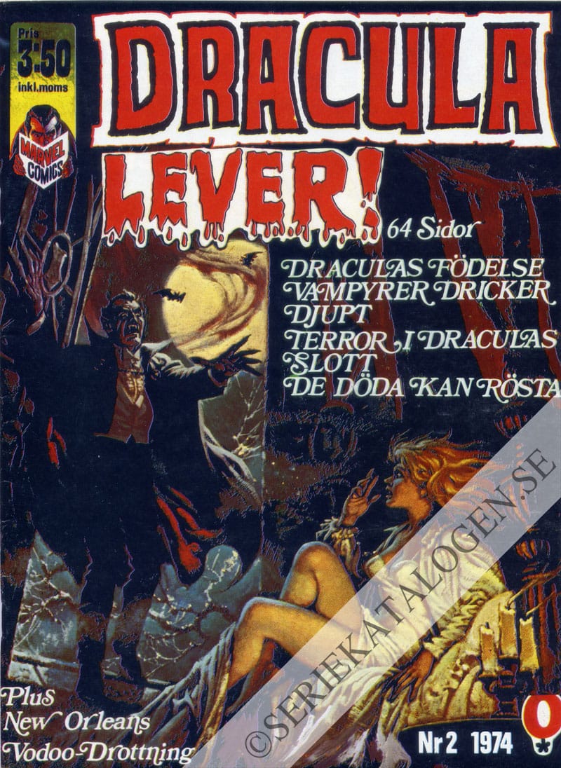 Framsida på Dracula lever! #2 (1974)