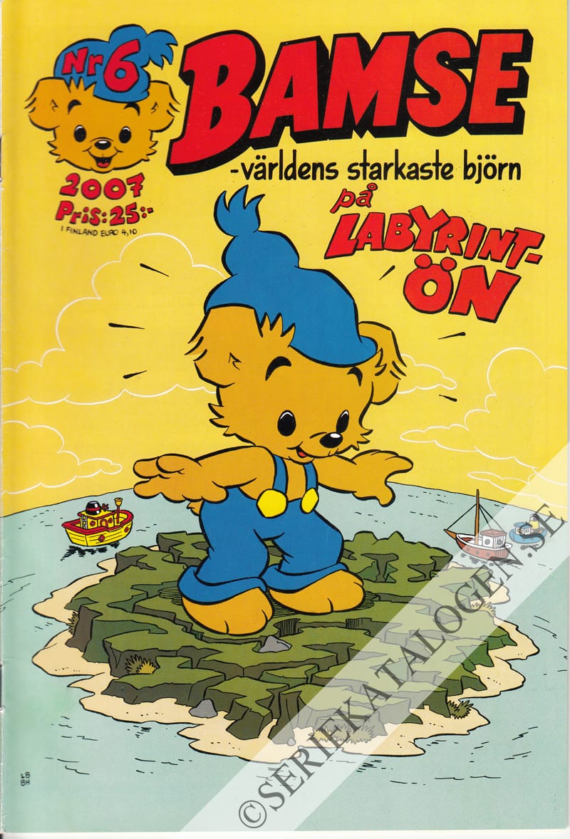 Framsida på Bamse #6 - Bamse på labyrintön (2007)
