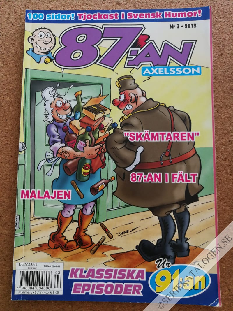 Framsida på 87:an Axelsson #3 (2012)