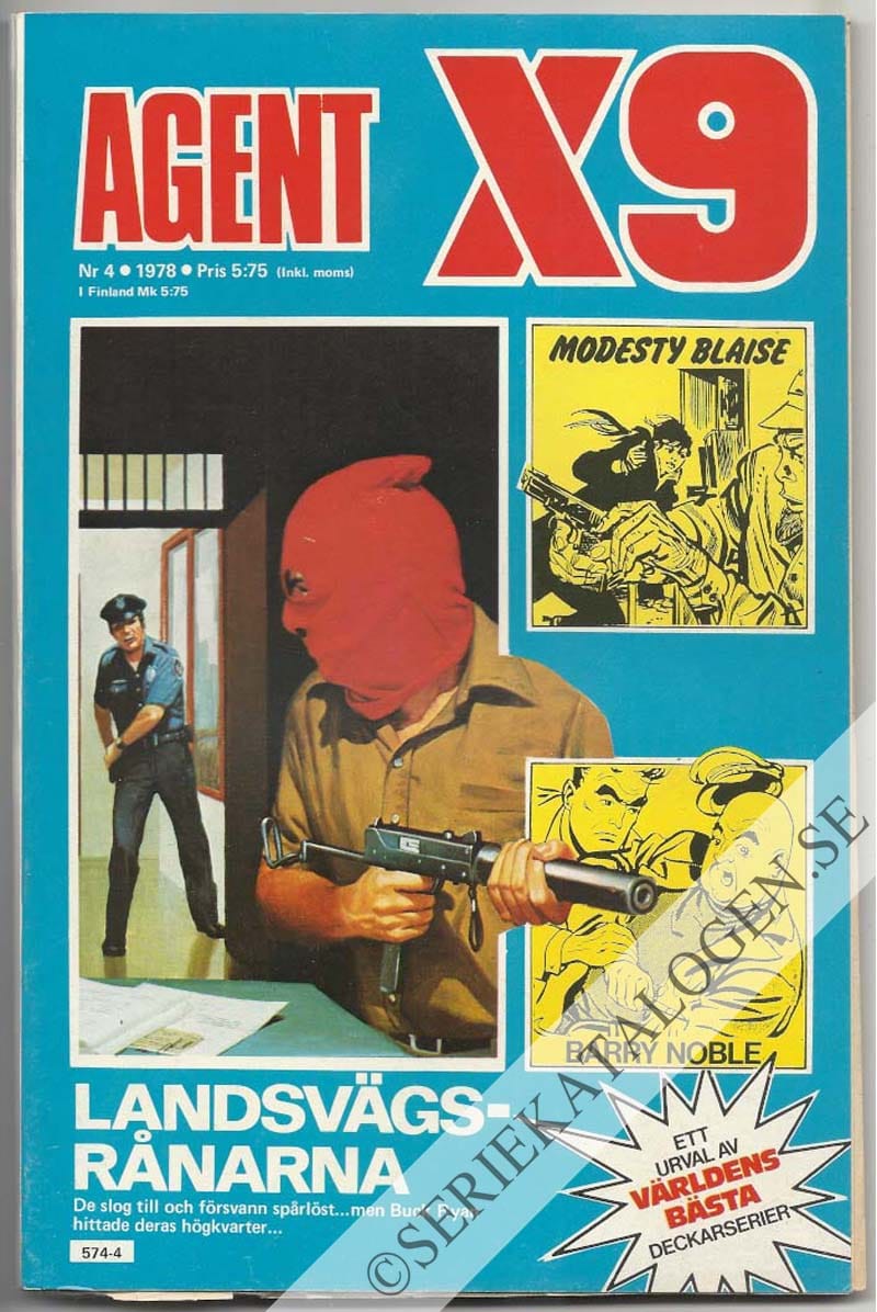 Framsida på Agent X9 #4 (1978)