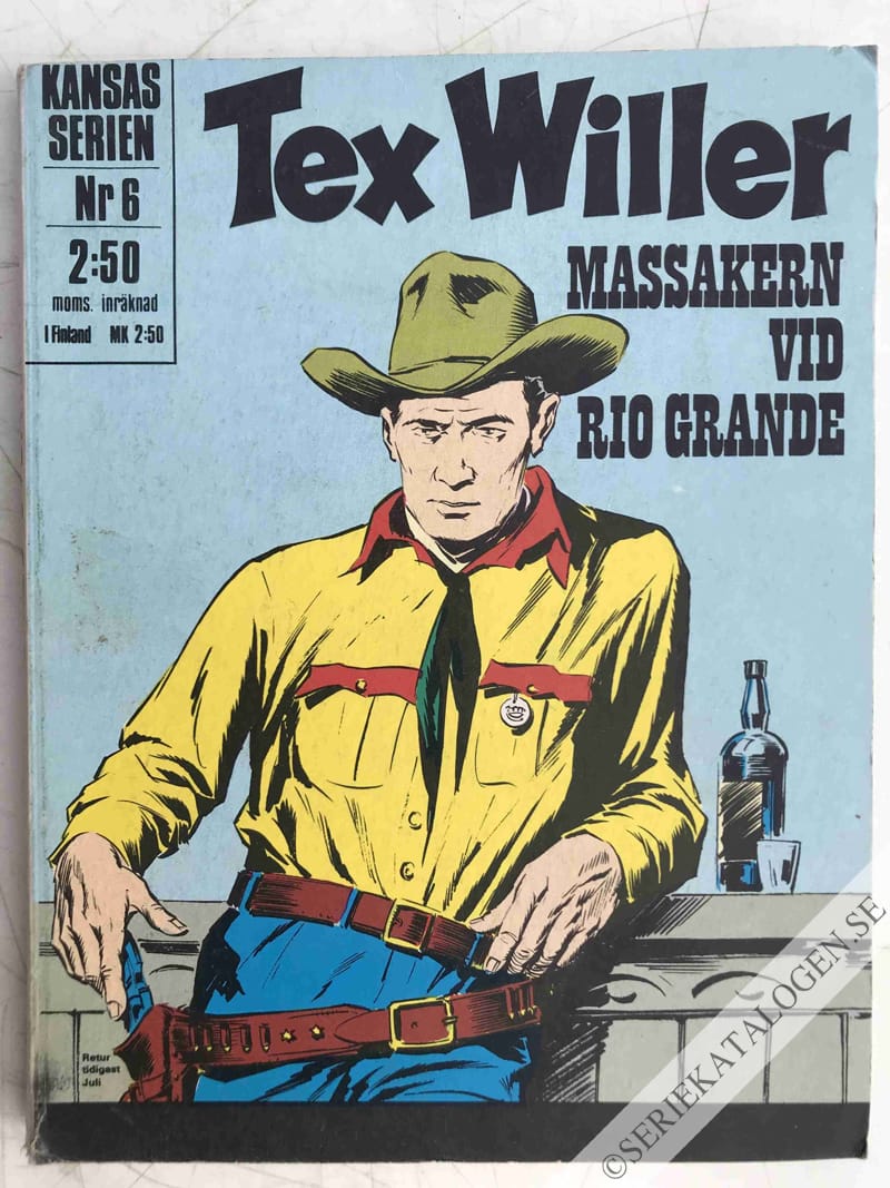 Framsida på Kansasserien Massakern vid Rio Grande (1972)