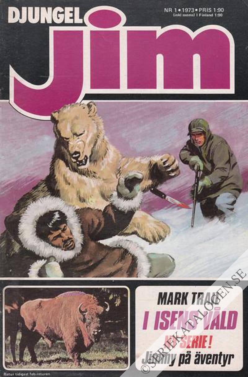 Framsida på Djungel-Jim #1 (1973)