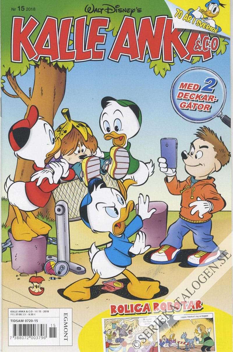 Framsida på Kalle Anka & C:o #15 (2018)