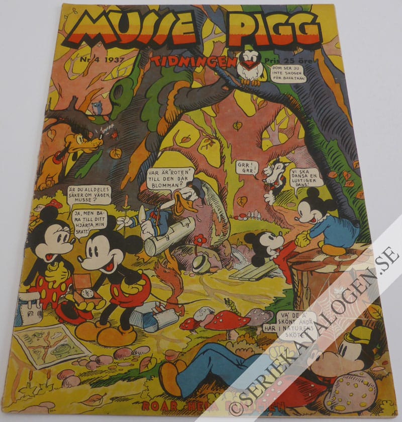 Framsida på Musse Pigg-tidningen #4 (1937)