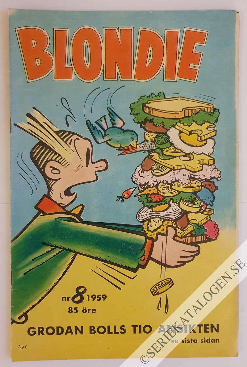 Framsida på Blondie #8 (1959)