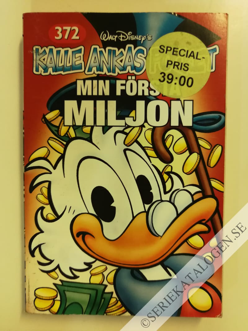 Framsida på Kalle Ankas pocket #372 - Min första miljon (2010)