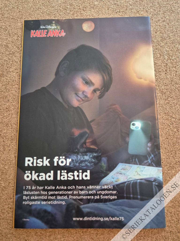 Baksida på Kalle Anka & C:o skollov presenterar: Hösthumor (2023)