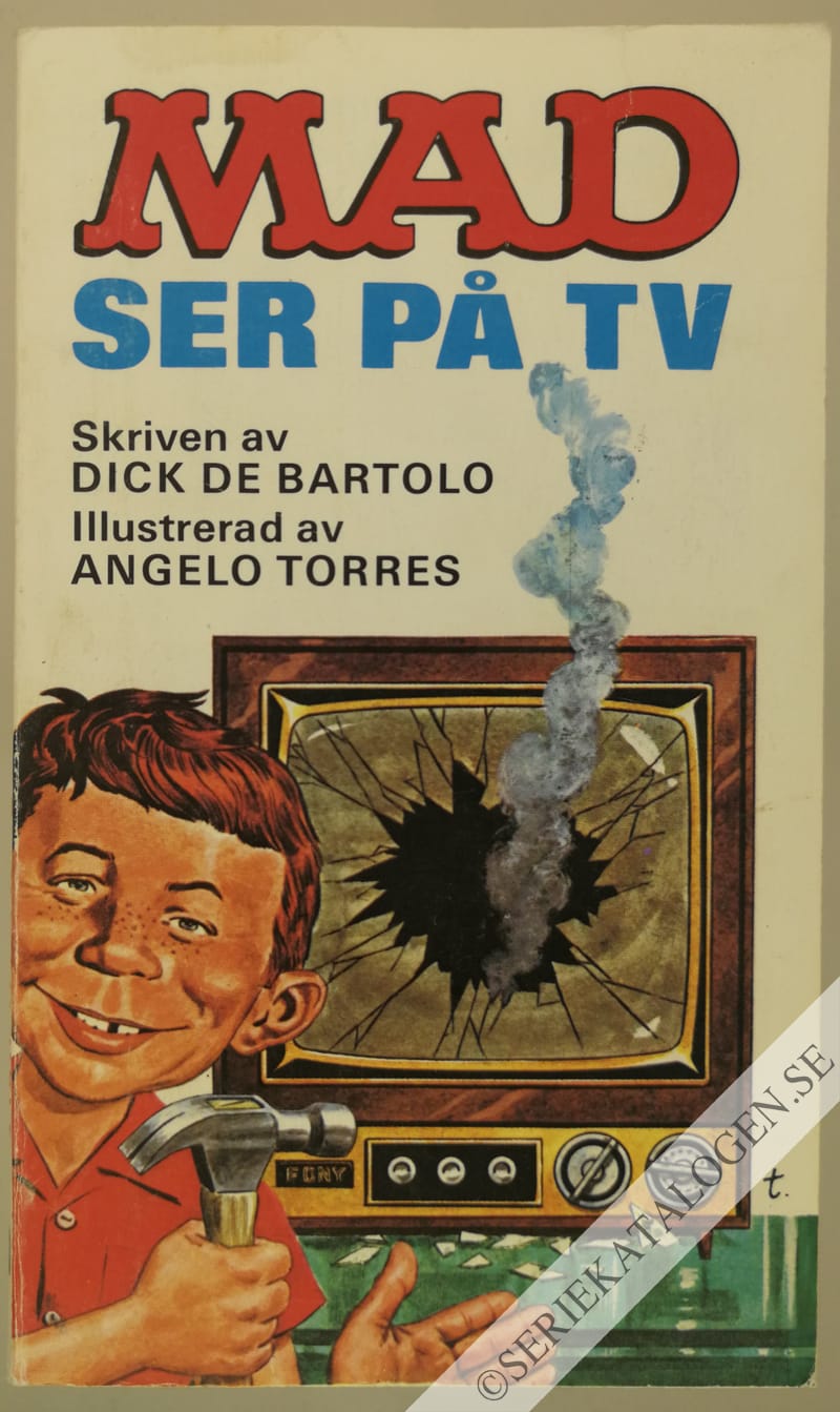 Framsida på MAD-pocket MAD ser på TV (1974)