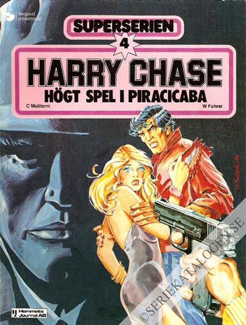 Framsida på Superserien Harry Chase - Högt spel i Piracicaba (1981)