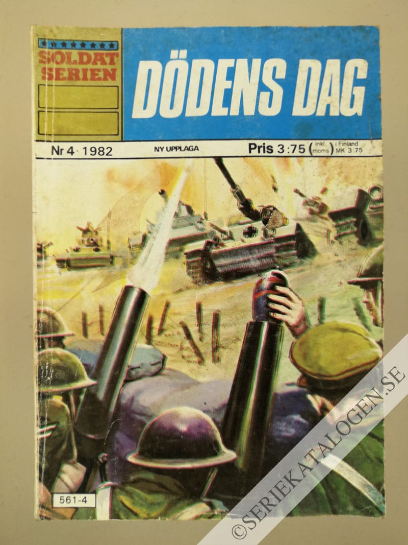 Framsida på Soldatserien #4 - Dödens dag (1982)