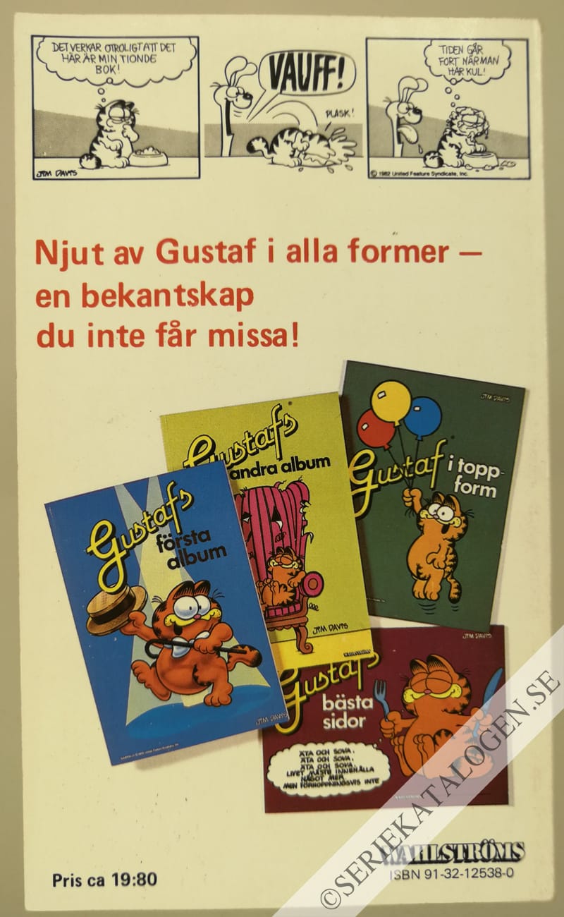 Baksida på Tionde boken om Gustaf (1985)