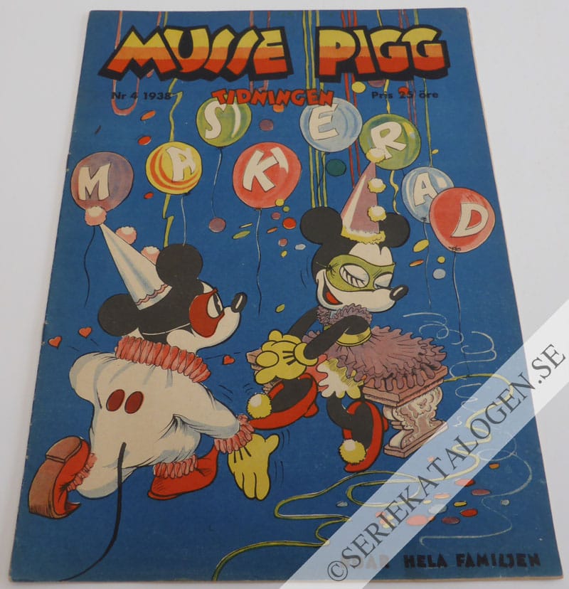 Framsida på Musse Pigg-tidningen #4 (1938)