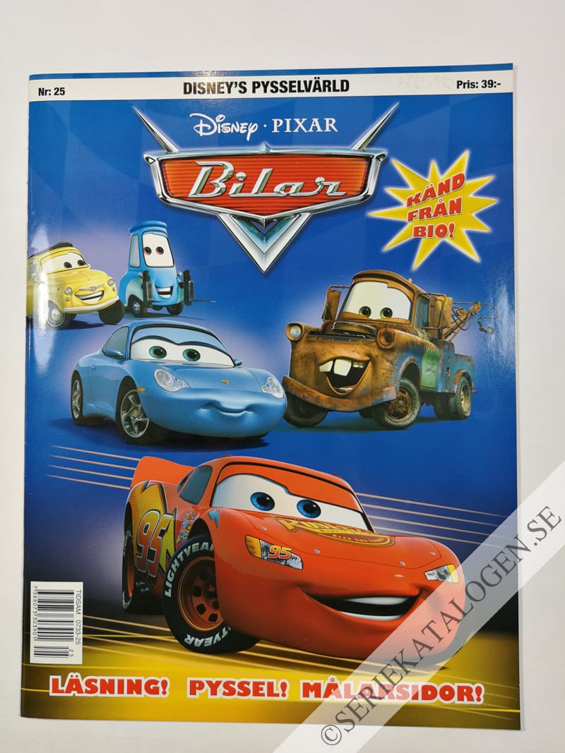 Framsida på Disney's pysselvärld Bilar (2006)