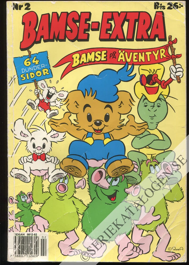 Framsida på Bamse-extra Bamse på äventyr (1993)