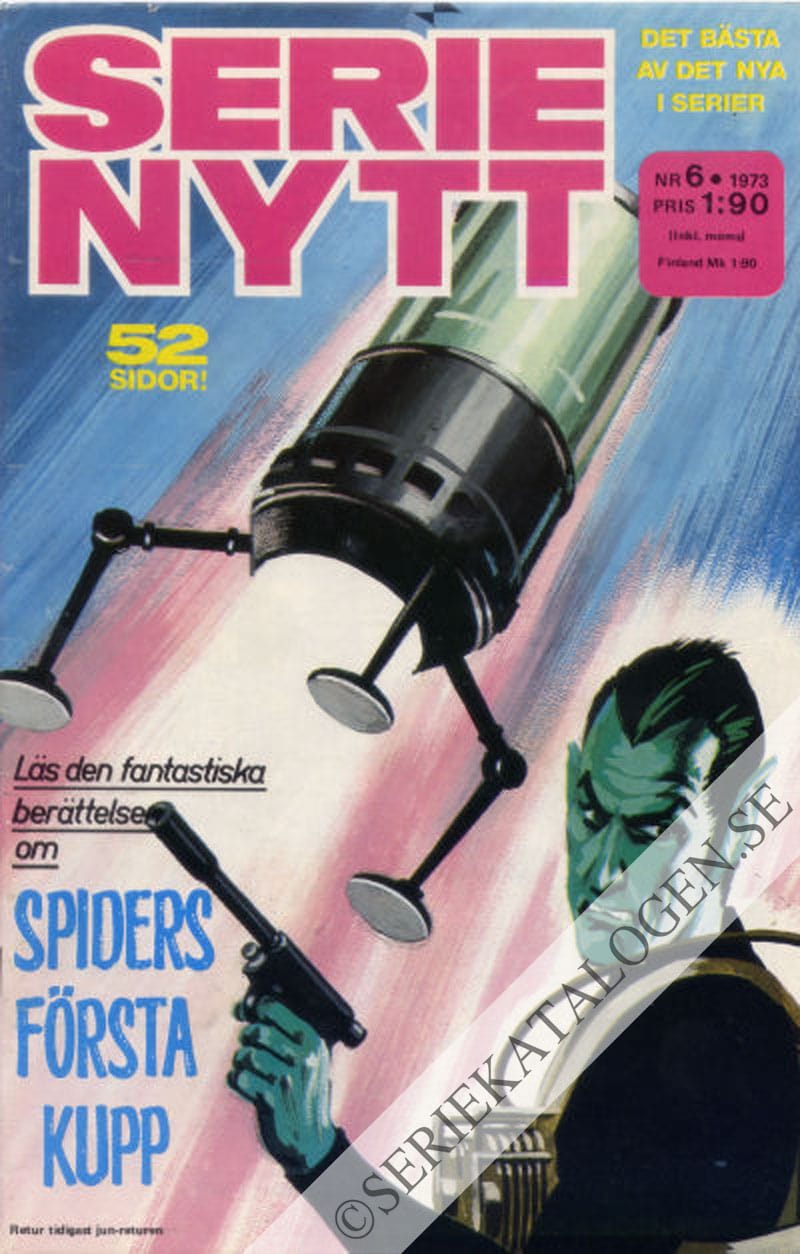 Framsida på Serie-Nytt #6 (1973)