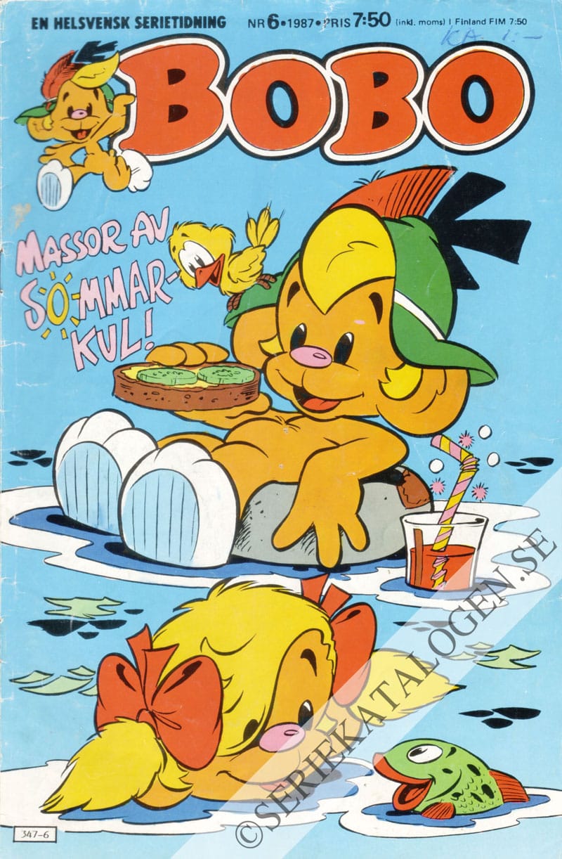 Framsida på Bobo #6 (1987)