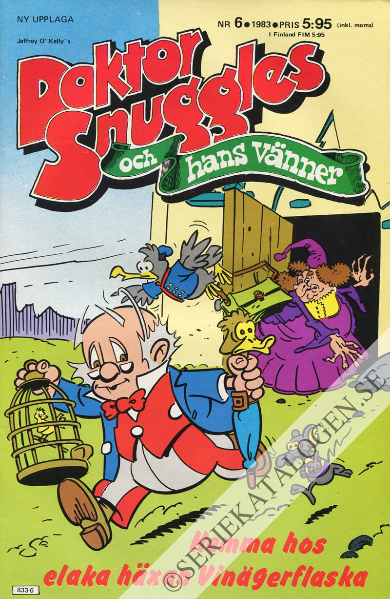 Framsida på Doktor Snuggles och hans vänner #6 (1983)