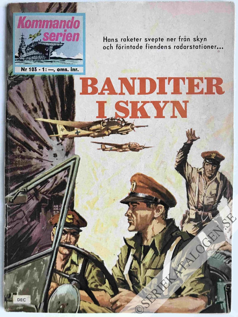Framsida på Kommandoserien #103 - Banditer i skyn (1966)