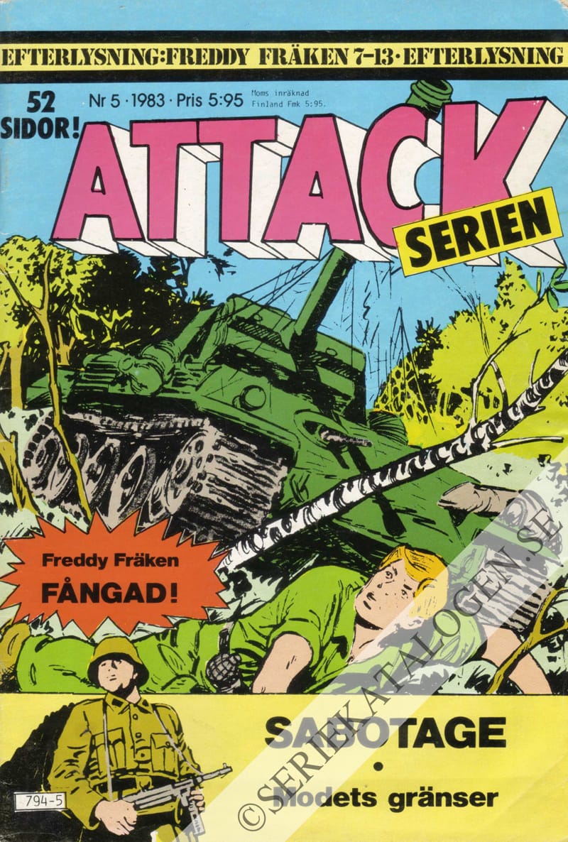 Framsida på Attackserien #5 (1983)